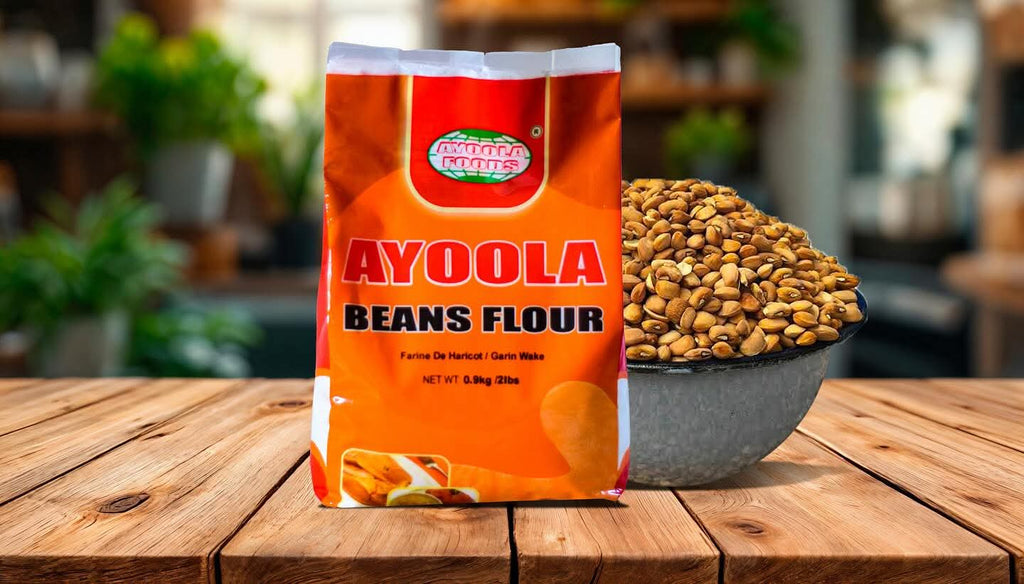 Ayoola Beans Flour 2lbs | Authentic Ground Brown Beans for Akara, Moi-moi, Gbegiri | Smooth & Easy-to-use