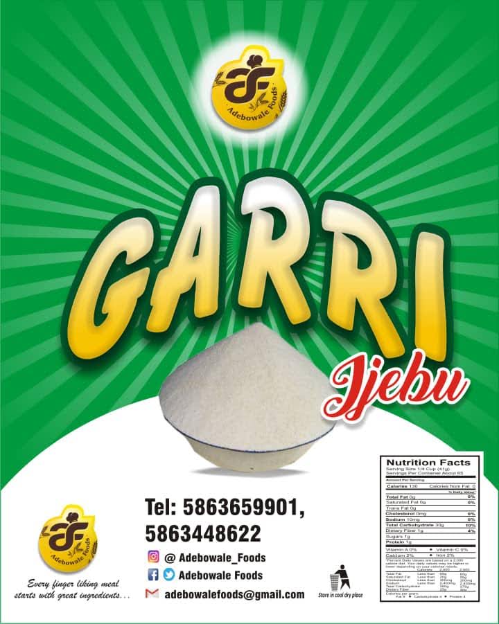 White ijebu garri