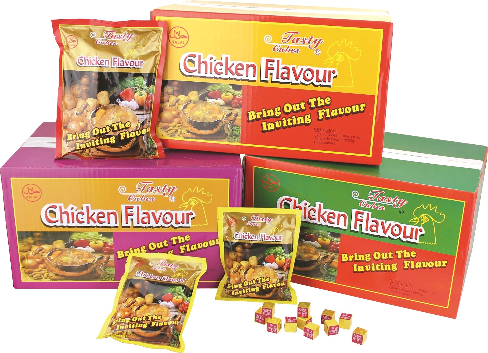Tasty Cube Chicken Flavour Cubes 4g X 20cubes
