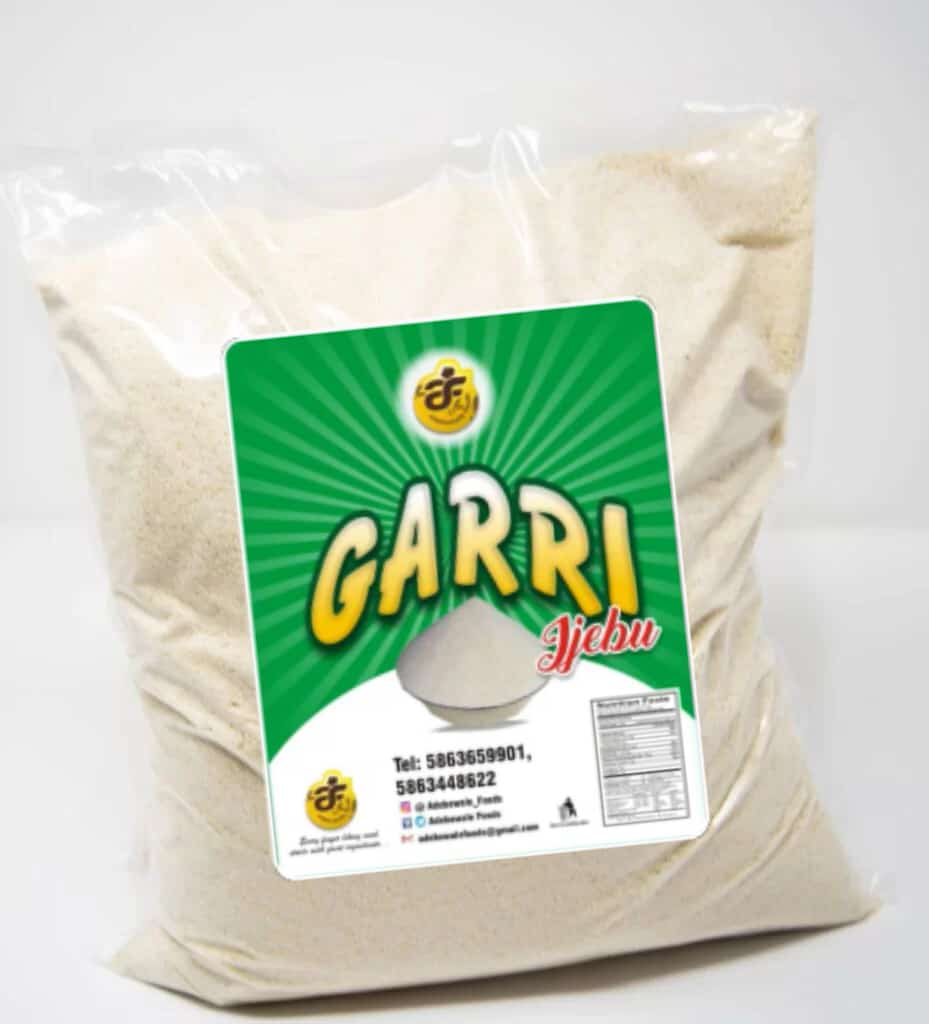 White ijebu garri