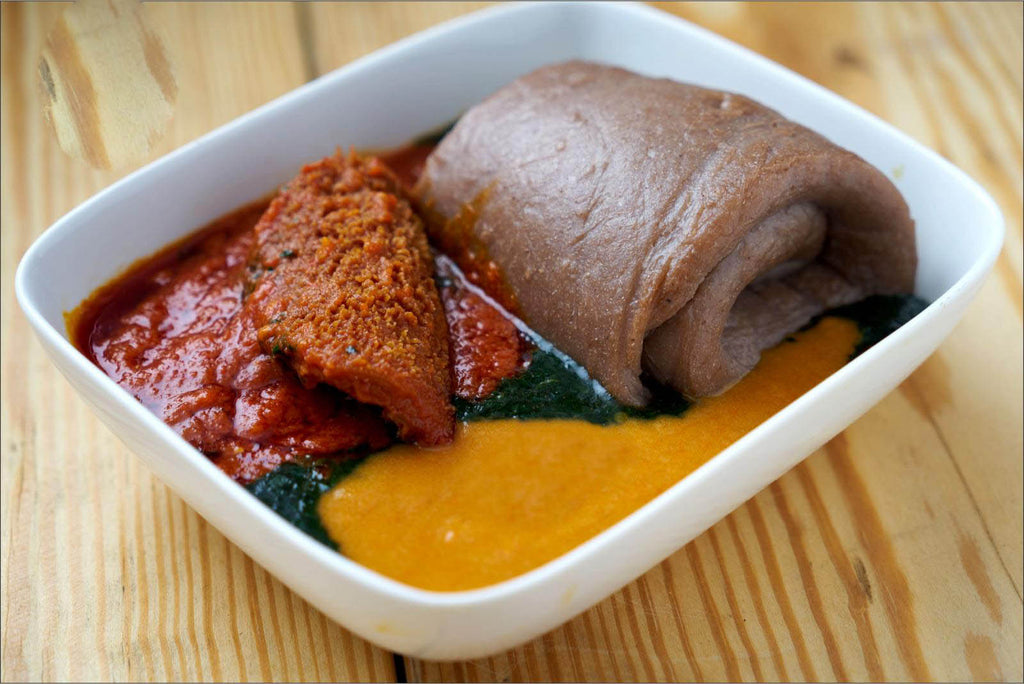 Yam flour Elubo( Isu Dudu)